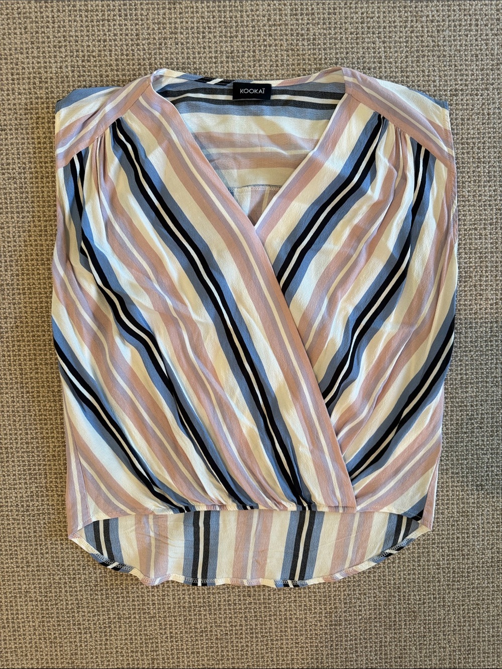 Kookai front pleat top - size 38 European